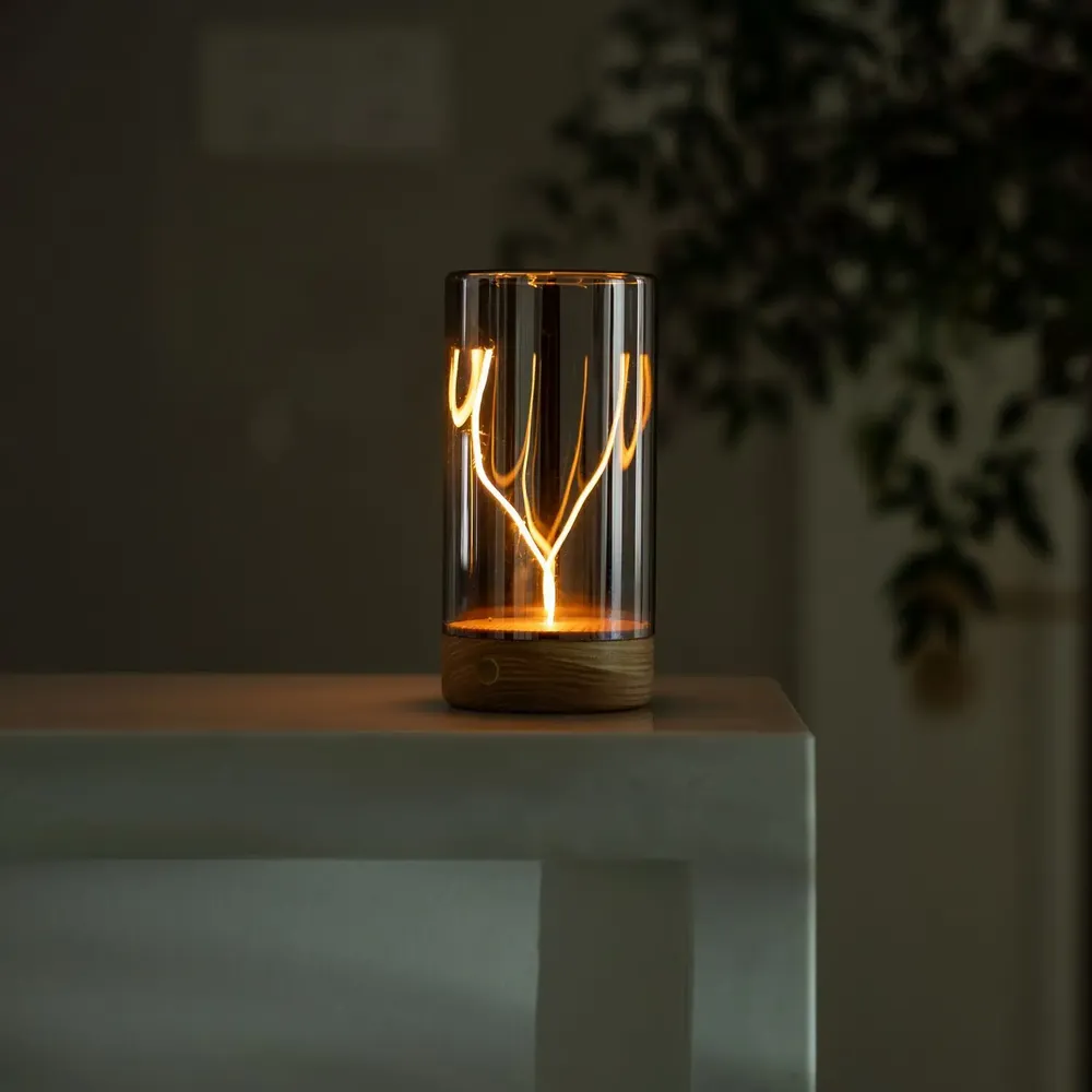 Desk lamps - Solis Drift Light Natural White Ash - GINGKO DESIGN