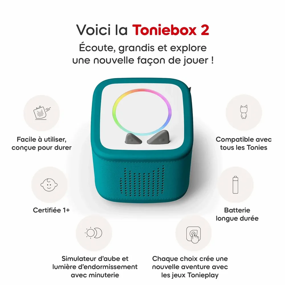 Toys - Mon Premier Coffret Toniebox 2 Vert Océan - TONIES® FRANCE