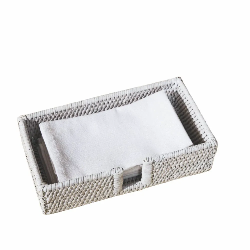 Decorative objects - Rectangular Rattam Napkin Holder - KING ZOO