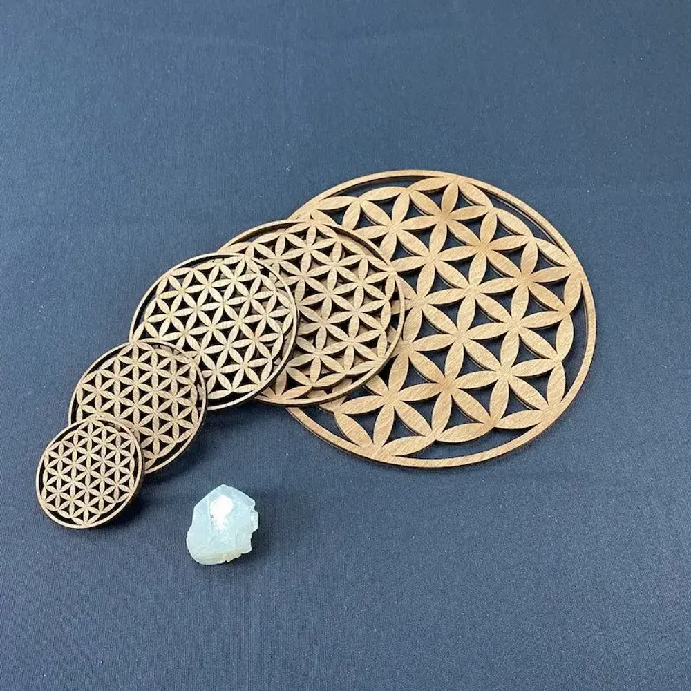 Cosmétiques - Fleur de vie en bois - LA COUR DU JUCH