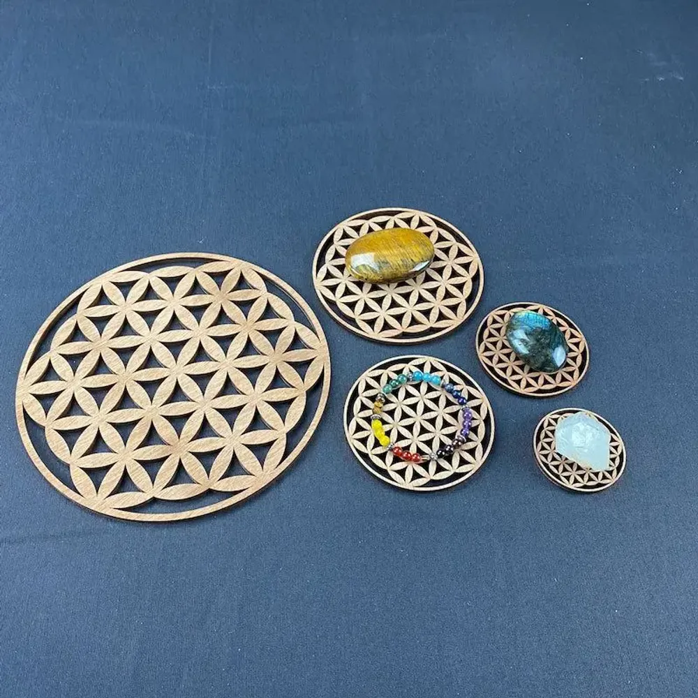 Cosmétiques - Fleur de vie en bois - LA COUR DU JUCH