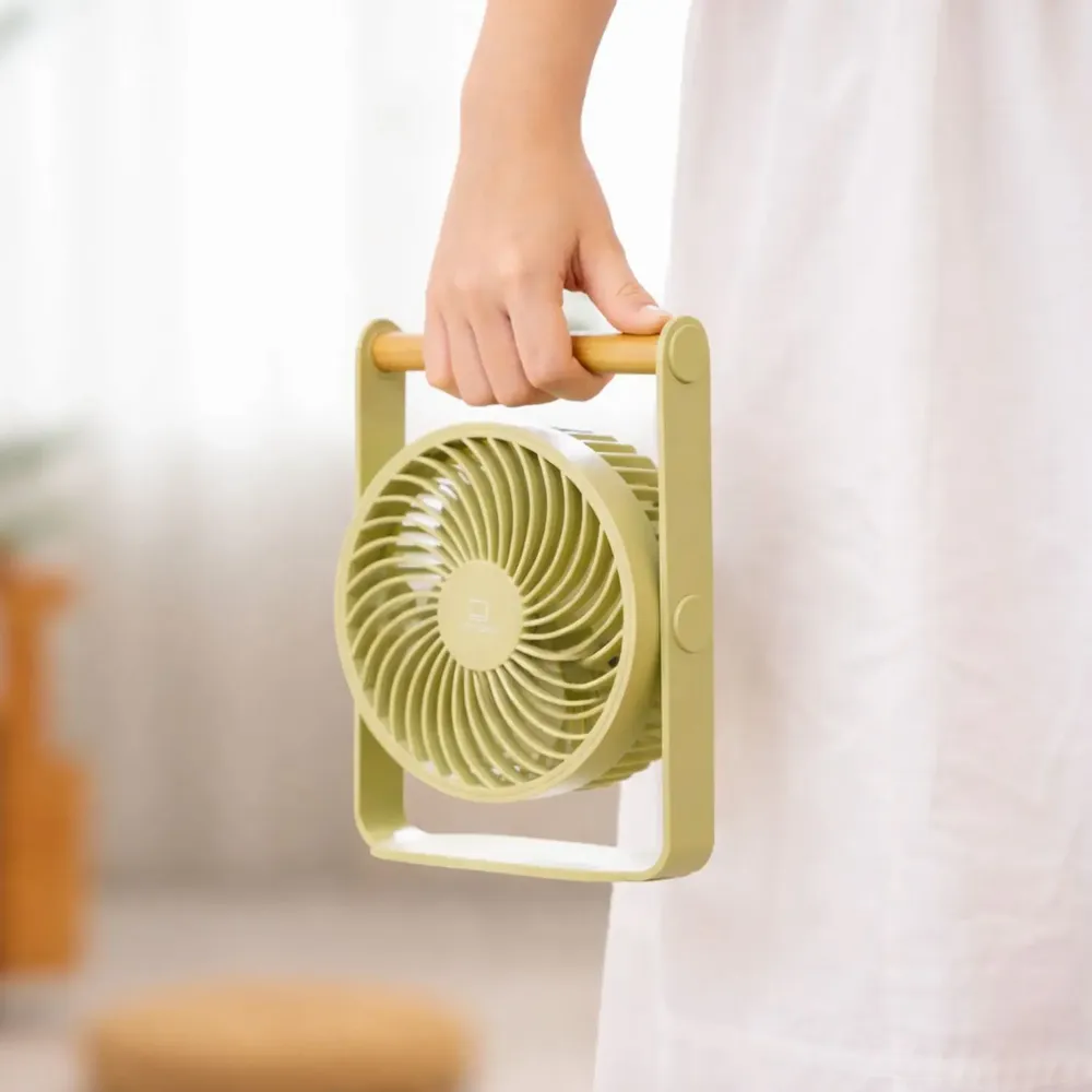 Design objects - Lyra Portable Fan Olive Green - GINGKO DESIGN