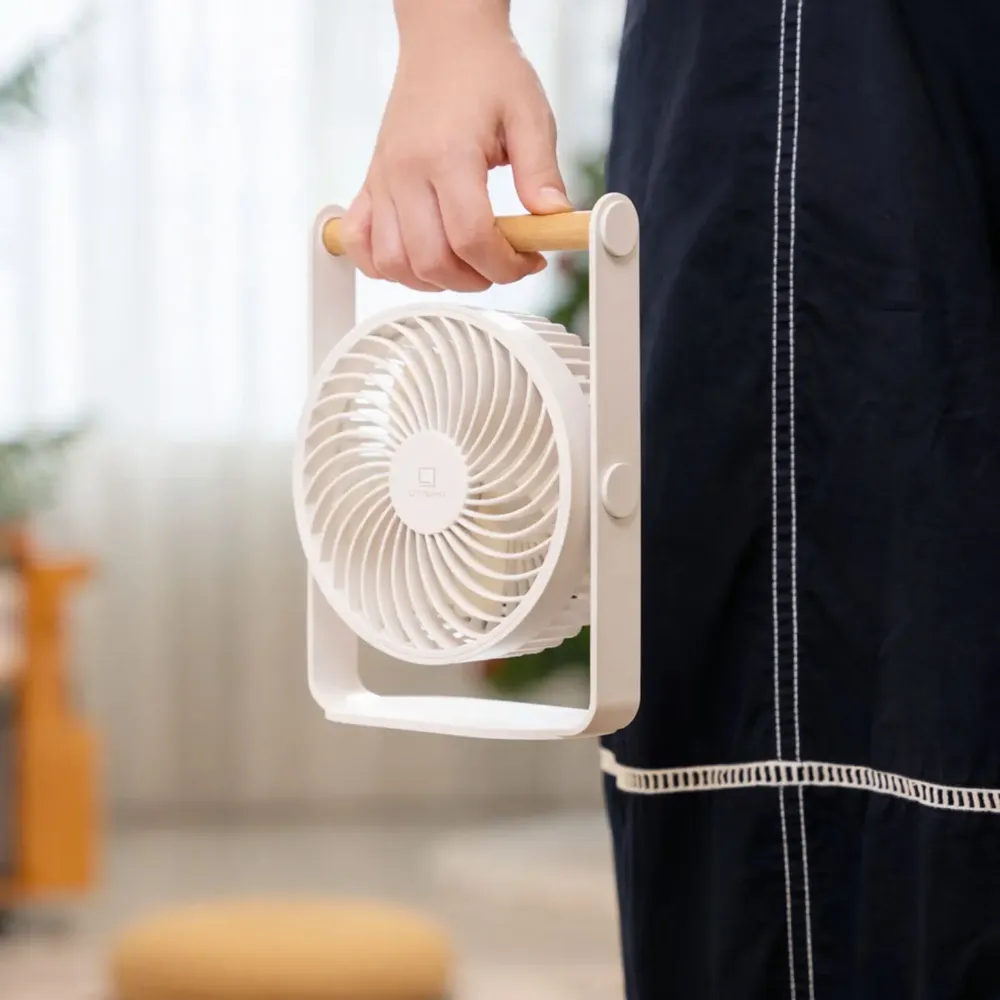 Objets design - Ventilateur portable Lyra blanc lunaire - GINGKO DESIGN