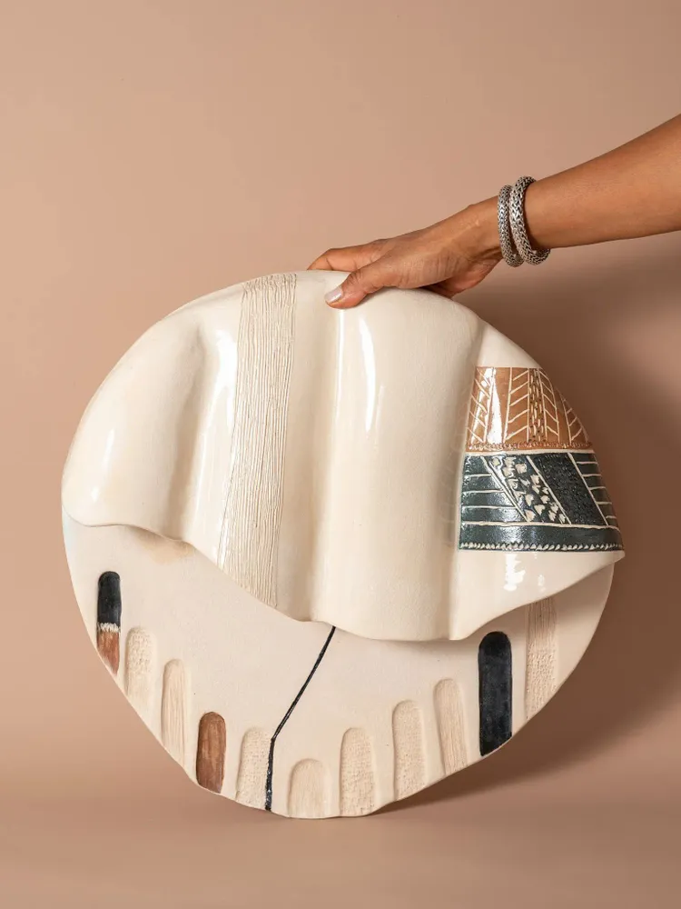 Ceramic - Bas-Relief Coquille - Mural - SIHAM DJEBBAR CERAMICS