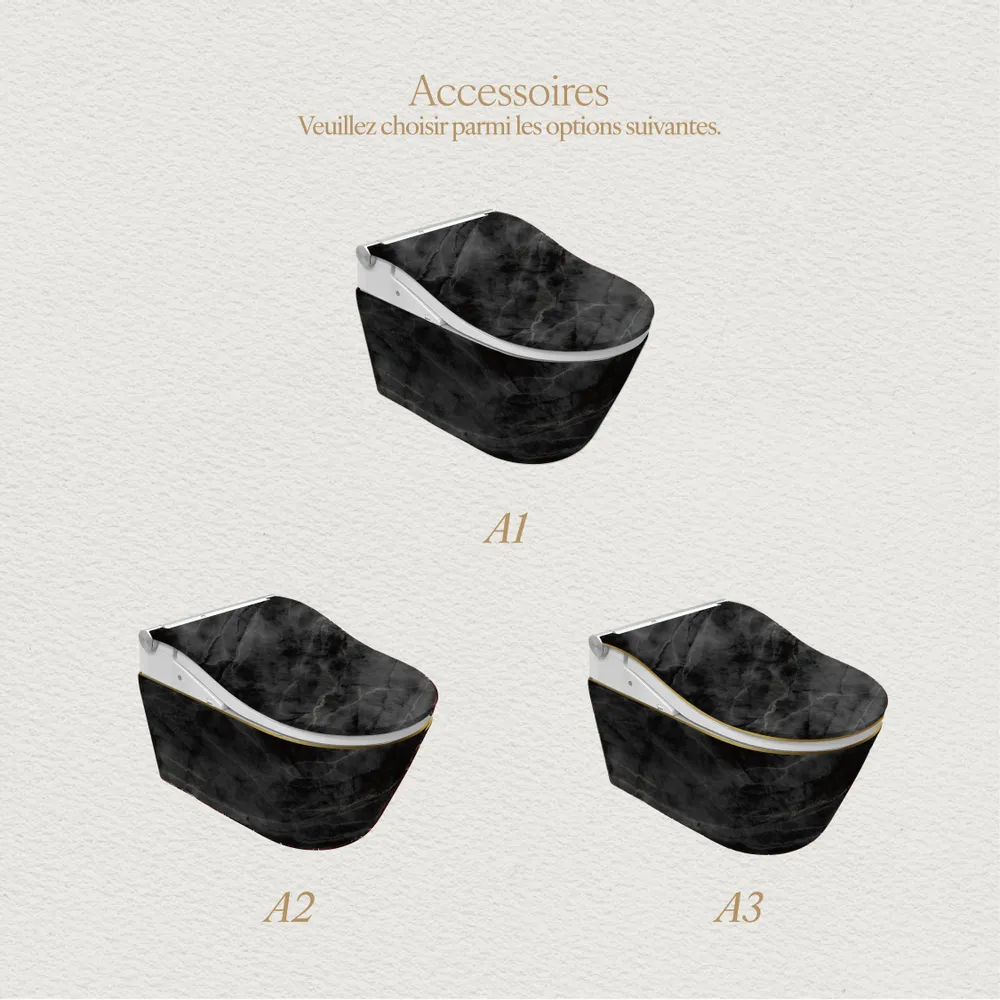 Objets de décoration - Marbre Emotion Royale Series (M07) – Toilet - ARTOLETTA® MAISON COLLECTION