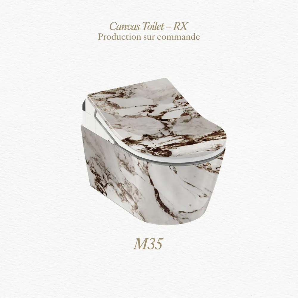 Objets de décoration - Marbre Emotion Blanc Series (M35) – Toilet - ARTOLETTA® MAISON COLLECTION