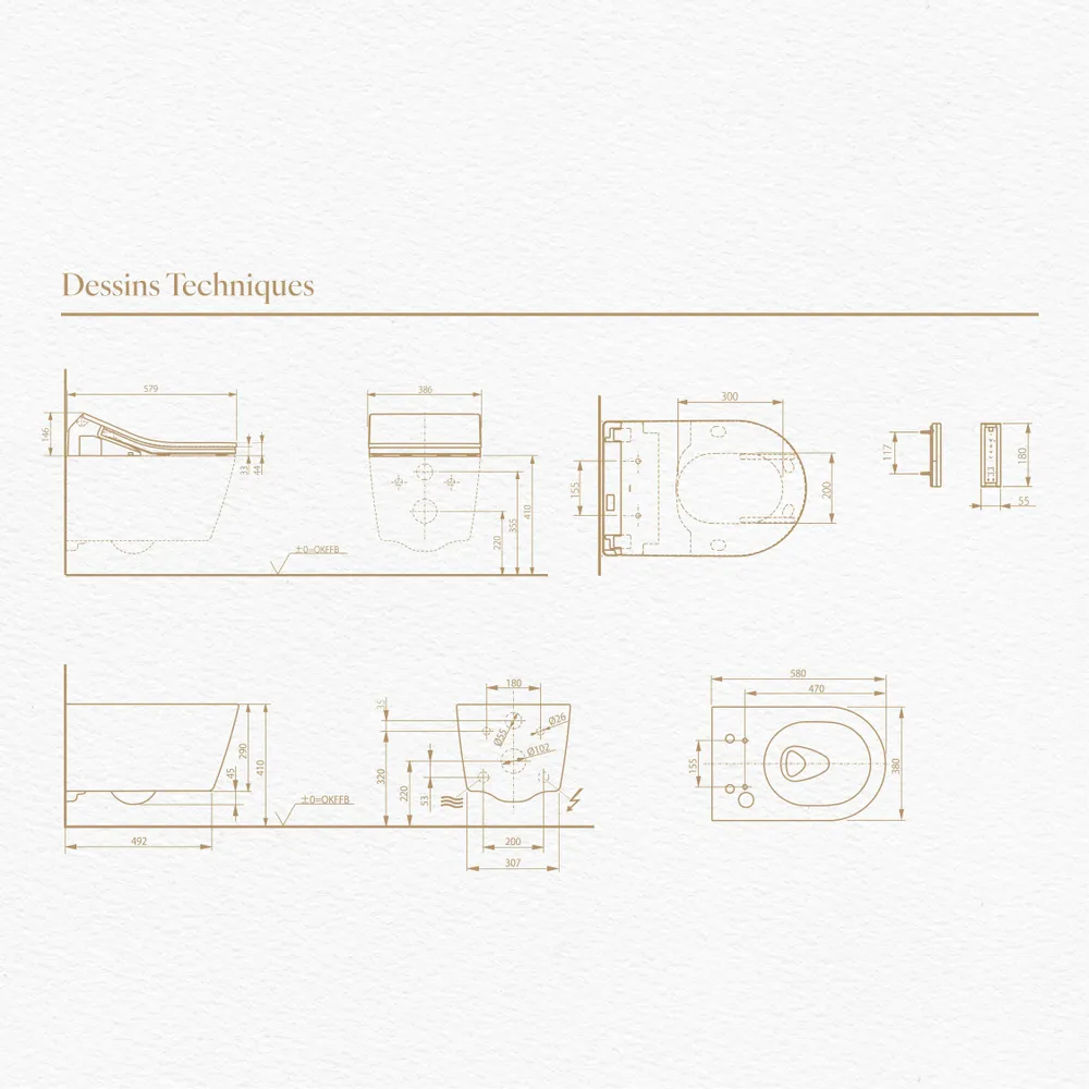Objets de décoration - Marbre Emotion Blanc Series (M35) – Toilet - ARTOLETTA® MAISON COLLECTION