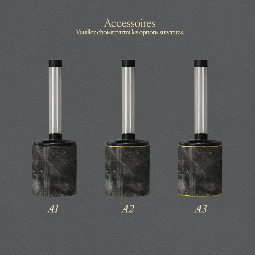 Objets design - Marbre Emotion Noir Series (M56) – Toilet - ARTOLETTA® MAISON COLLECTION