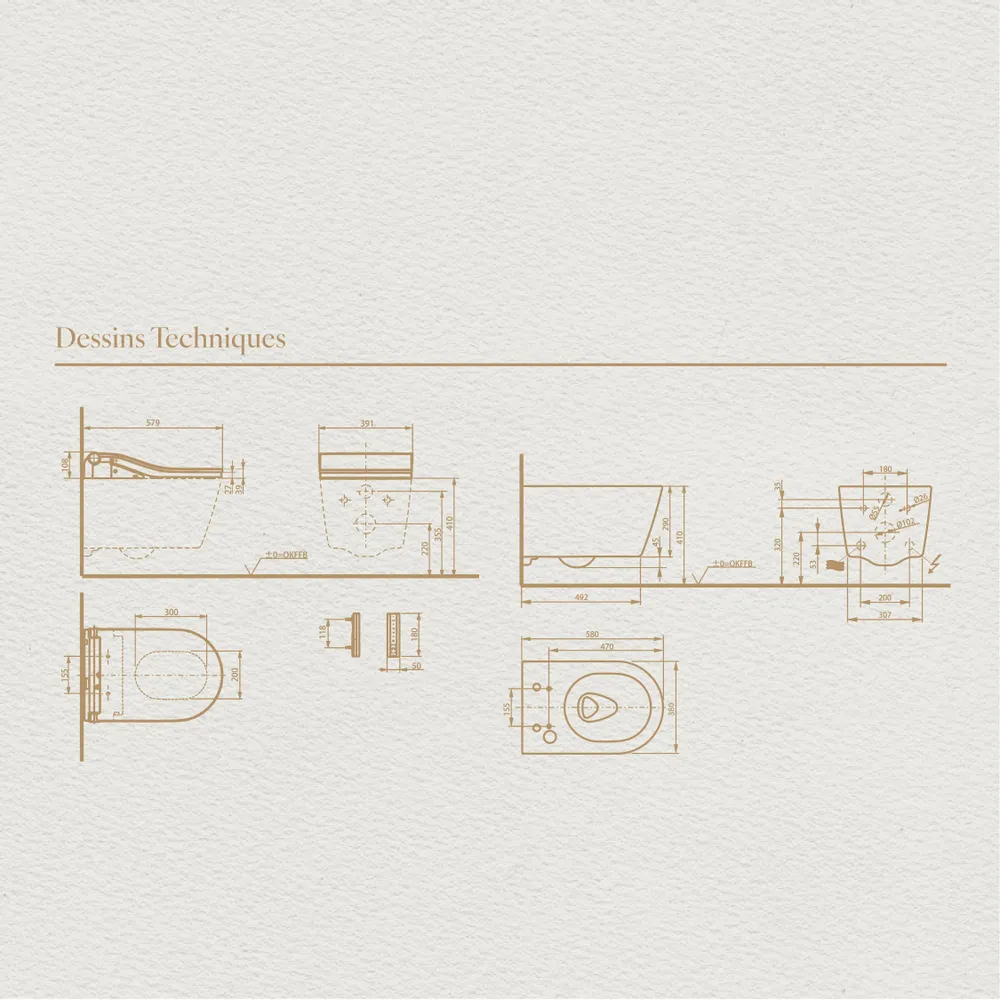 Objets de décoration - Marbre Emotion Royale Series (M07) – Toilet - ARTOLETTA® MAISON COLLECTION