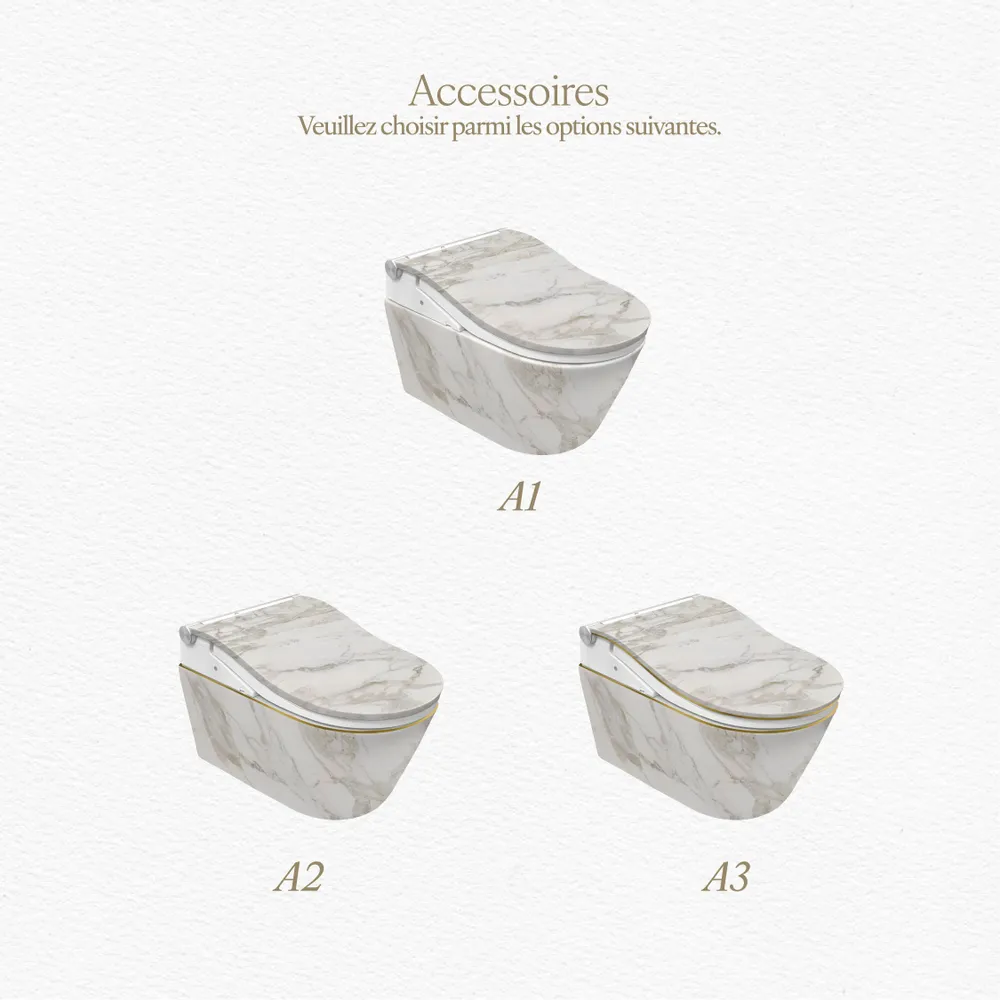 Céramique - Marbre Emotion Blanc Series (M26,M27,M28,M29,M30) – Toilet - ARTOLETTA® MAISON COLLECTION
