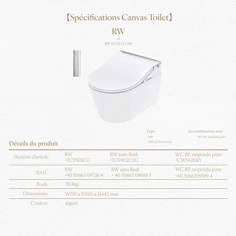 Céramique - Marbre Emotion Blanc Series (M26,M27,M28,M29,M30) – Toilet - ARTOLETTA® MAISON COLLECTION
