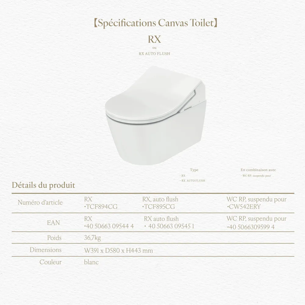 Céramique - Marbre Emotion Blanc Series (M31,M32,M33,M34) – Toilet - ARTOLETTA® MAISON COLLECTION