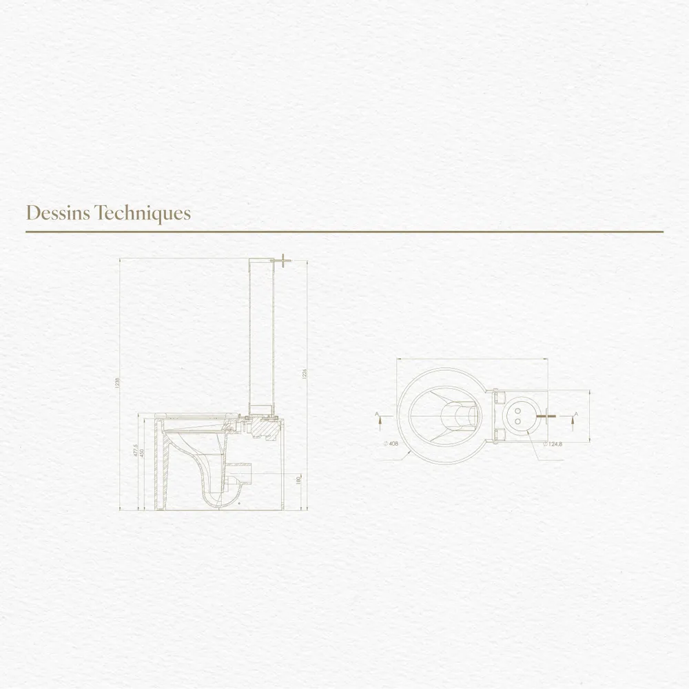 Céramique - Marbre Emotion Blanc Series (M41,M42,M43,M44,M45) – Toilet - ARTOLETTA® MAISON COLLECTION