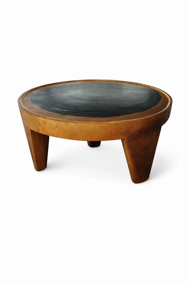 Coffee tables - SUAR coffee table diameter 75 cm - EMPREINTE DU TEMPS