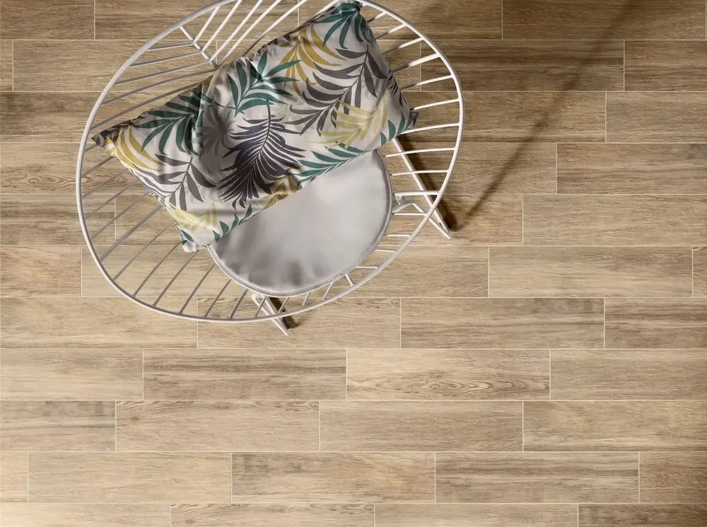 Indoor floor coverings - Rustic Brown Wood Effect Porcelain Stoneware 20.3x90.6 - LGGP-0024 (Ceramishop.fr) - CERAMISHOP