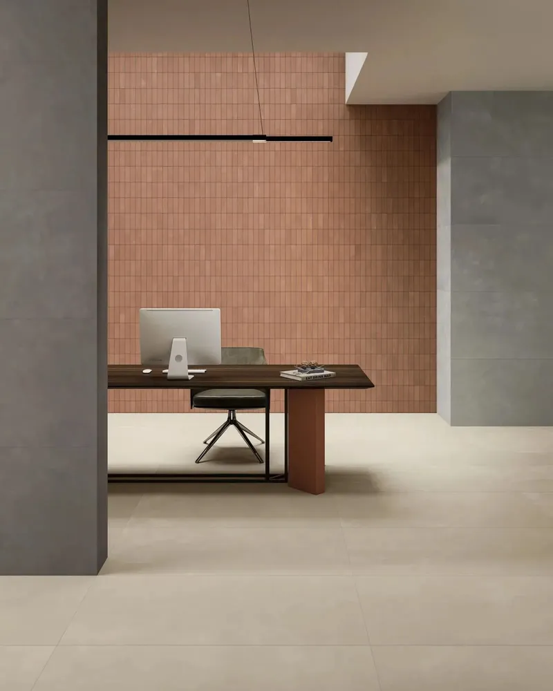 Indoor floor coverings - Ivory Concrete-Resin Effect Porcelain Stoneware Tiles 60X120 - Cs25019 (Ceramishop.fr) - CERAMISHOP