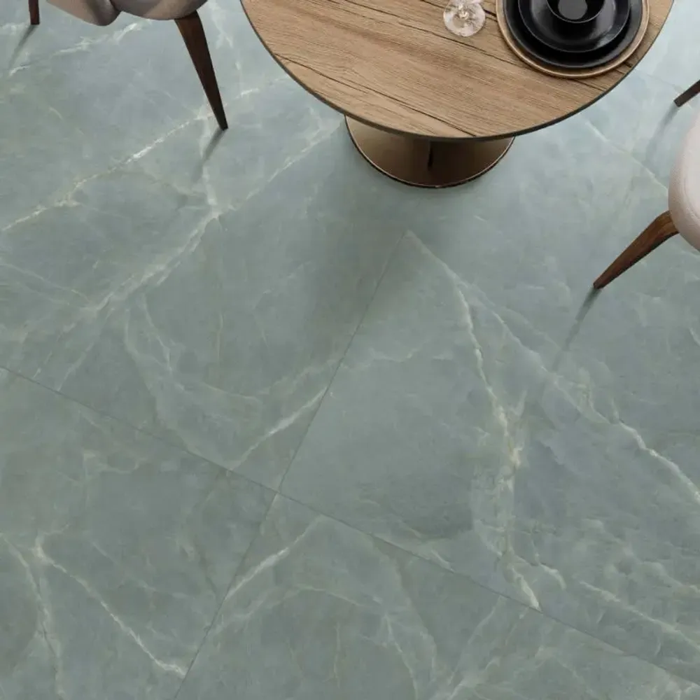 Indoor floor coverings - Simil Marmo Porcelain Stoneware Flooring Matt Green 60X120 - Cs25058 (Ceramishop.fr) - CERAMISHOP