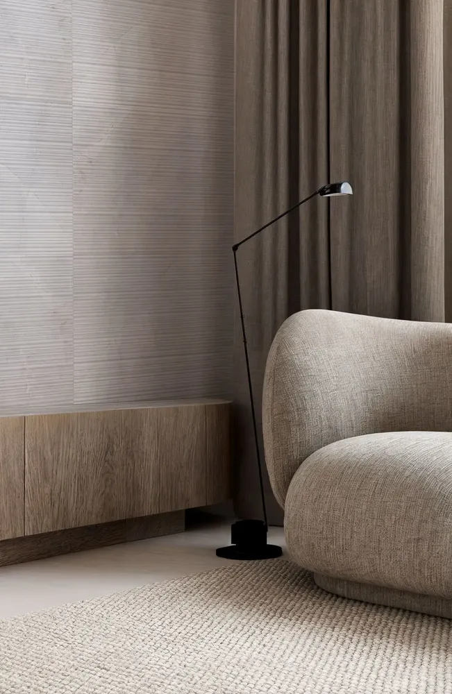 Revêtements sols intérieurs - Revêtement En Grès Cérame Effet Marbre Naturel Gris Clair Rainuré Rt 60X120 - EAFP1541 (Ceramishop.fr) - CERAMISHOP