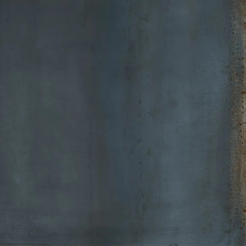 Revêtements sols intérieurs - Grès Cérame Effet Métal Oxydé Bleu 60X60 - EOVM630 (Ceramishop.fr) - CERAMISHOP