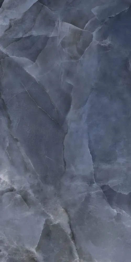 Indoor floor coverings - Glossy Blue Onyx Marble Effect Porcelain Stoneware 60X120 - EOXB131 (Ceramishop.fr) - CERAMISHOP