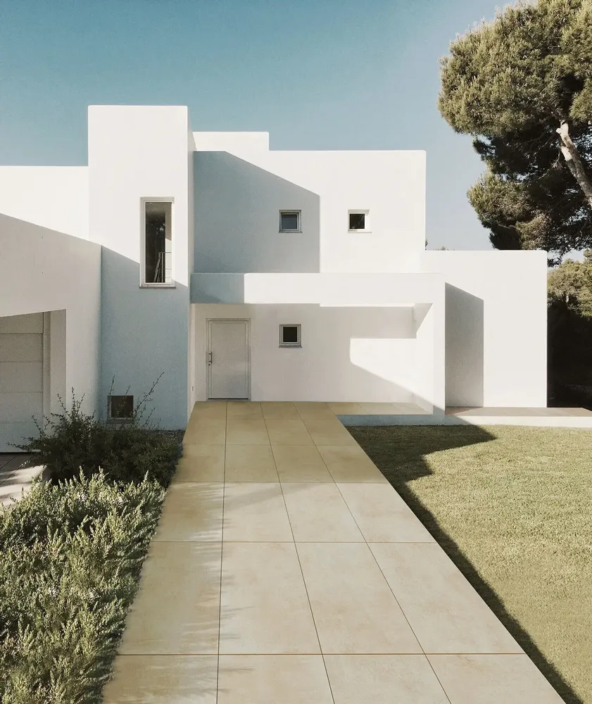 Revêtements sols extérieurs - Grès Cérame Effet Résine Ivoire Antidérapant 60X120 - ELCM065 (Ceramishop.fr) - CERAMISHOP