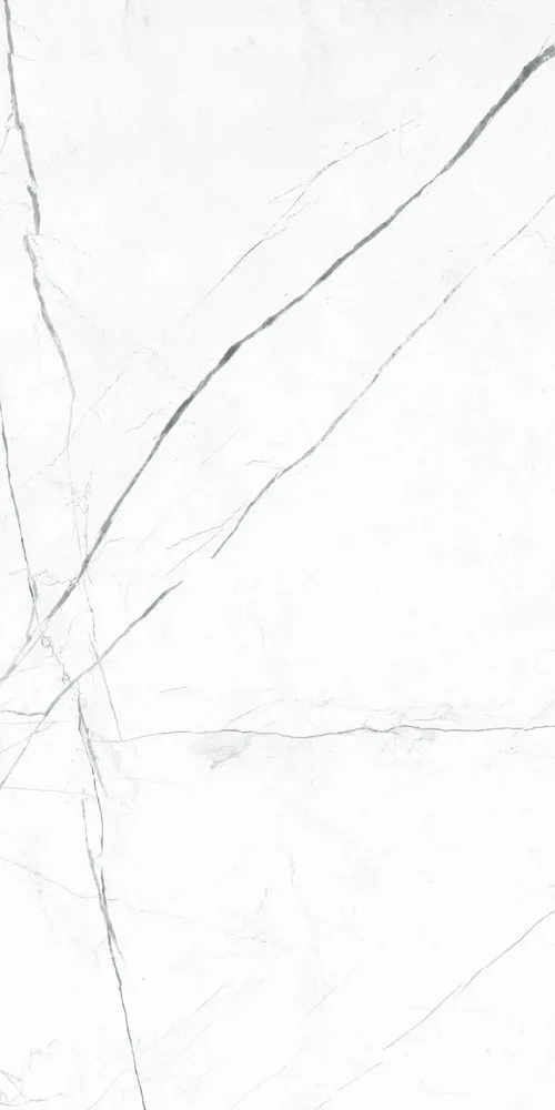 Indoor floor coverings - Marble Effect Porcelain Stoneware Marquina Glossy White 60X120 - EMAA125 (Ceramishop.fr) - CERAMISHOP