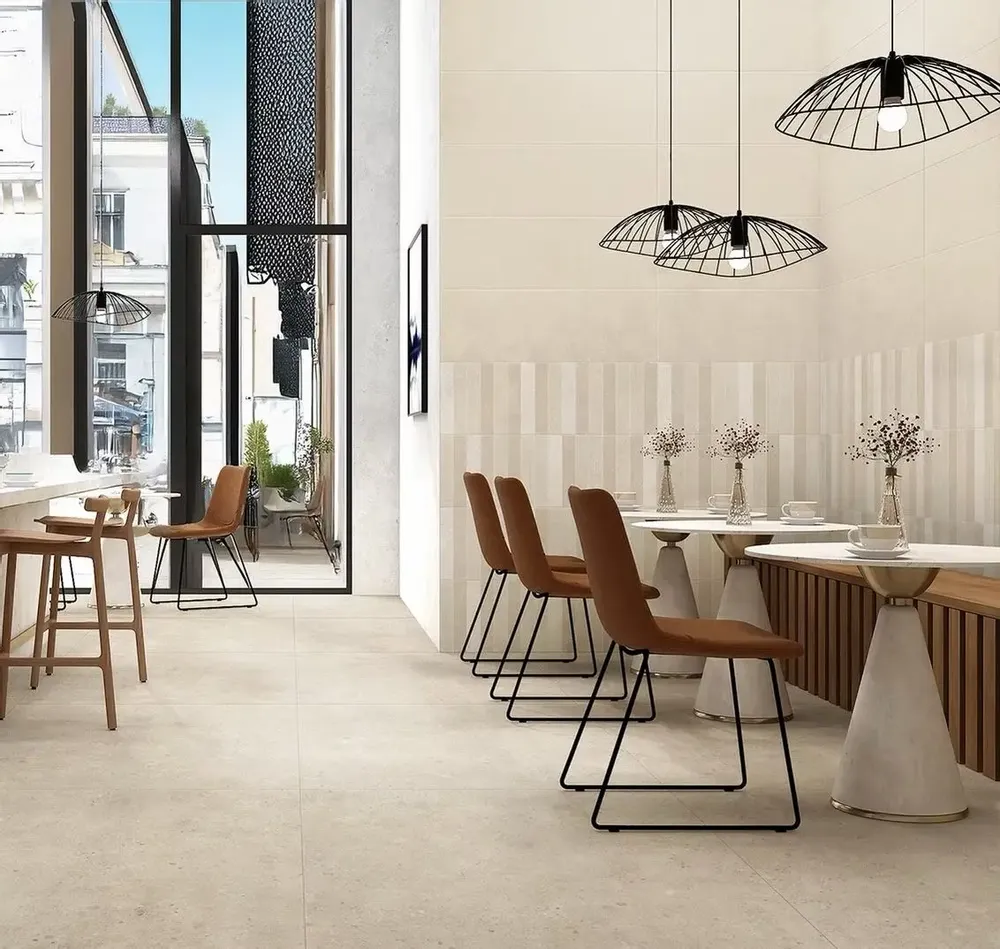 Revêtements sols intérieurs - Grès Cérame Effet Béton Soft Beige 90x90 - CEGP-0050 (Ceramishop.fr) - CERAMISHOP