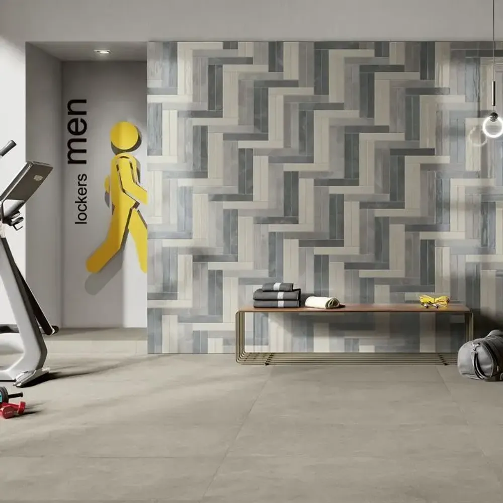 Revêtements sols intérieurs - Revêtement De Sol En Grès Effet Béton Moderne Tourterelle 100X100 - Cs25113 (Ceramishop.fr) - CERAMISHOP