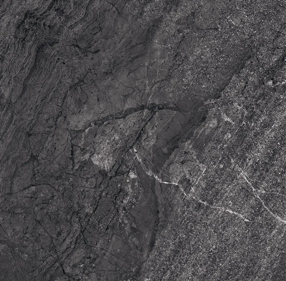 Indoor floor coverings - Porcelain Stoneware with Jerusalem Stone Effect, Anthracite Matte, 60x60 - EAAE969 (Ceramishop.fr) - CERAMISHOP