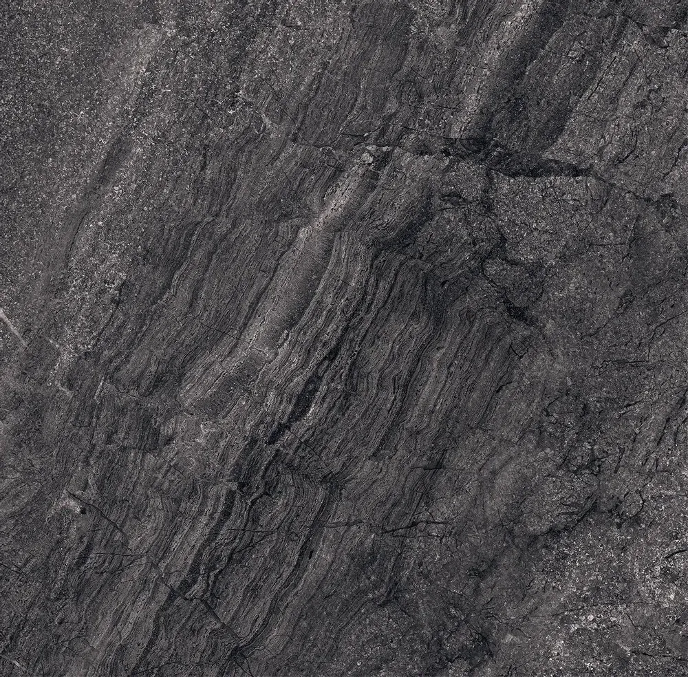 Indoor floor coverings - Porcelain Stoneware with Jerusalem Stone Effect, Anthracite Matte, 60x60 - EAAE969 (Ceramishop.fr) - CERAMISHOP