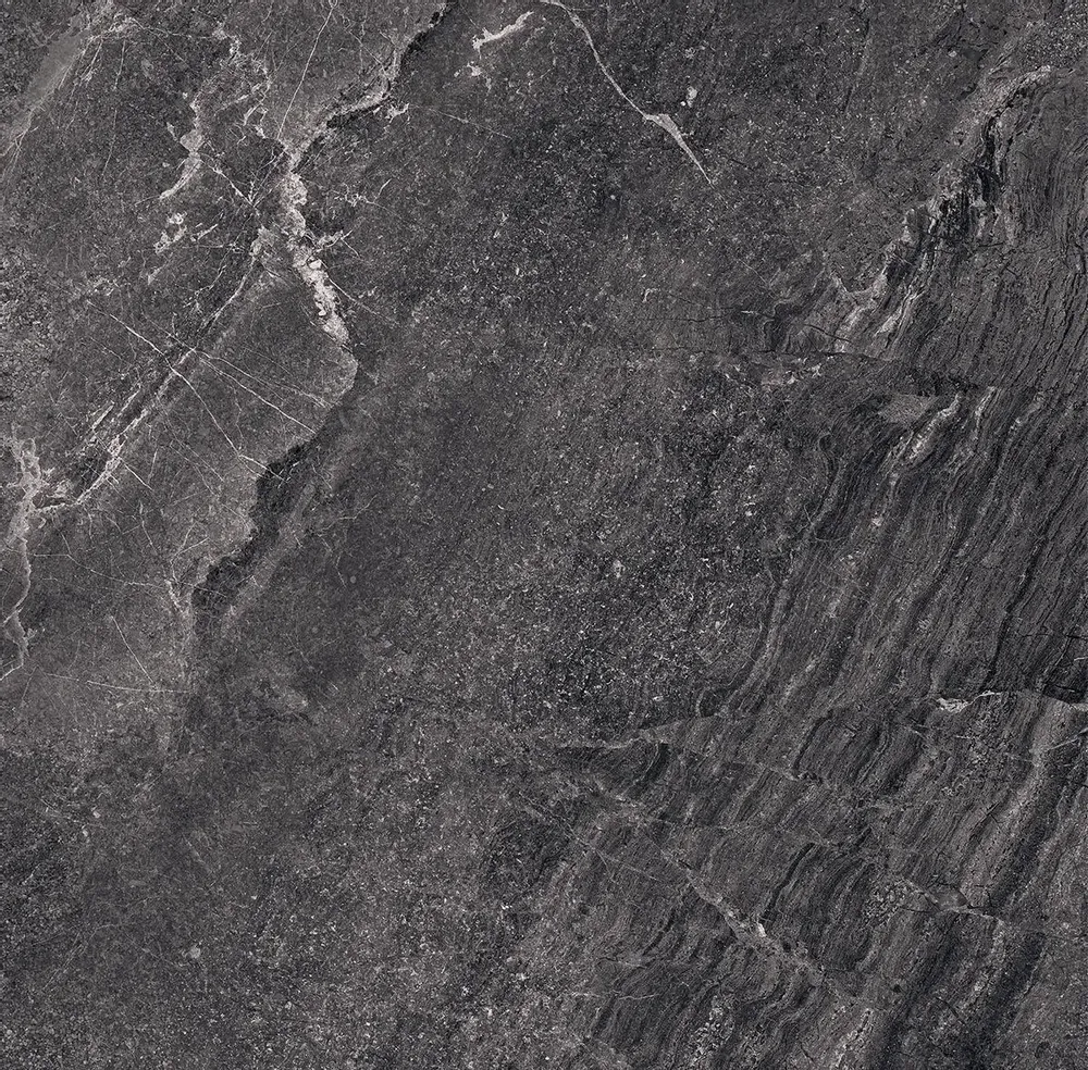 Indoor floor coverings - Porcelain Stoneware with Jerusalem Stone Effect, Anthracite Matte, 60x60 - EAAE969 (Ceramishop.fr) - CERAMISHOP