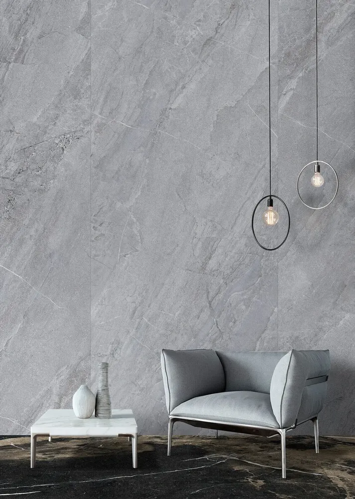 Indoor floor coverings - Matte Grey Jerusalem Stone Effect Porcelain Stoneware 60X120 - EAGY212 (Ceramishop.fr) - CERAMISHOP