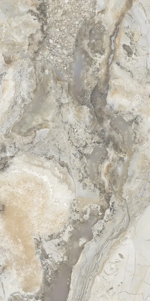 Indoor floor coverings - Glossy Cloudy Marble Effect Porcelain Stoneware 60X120 - EAMC201 (Ceramishop.fr) - CERAMISHOP