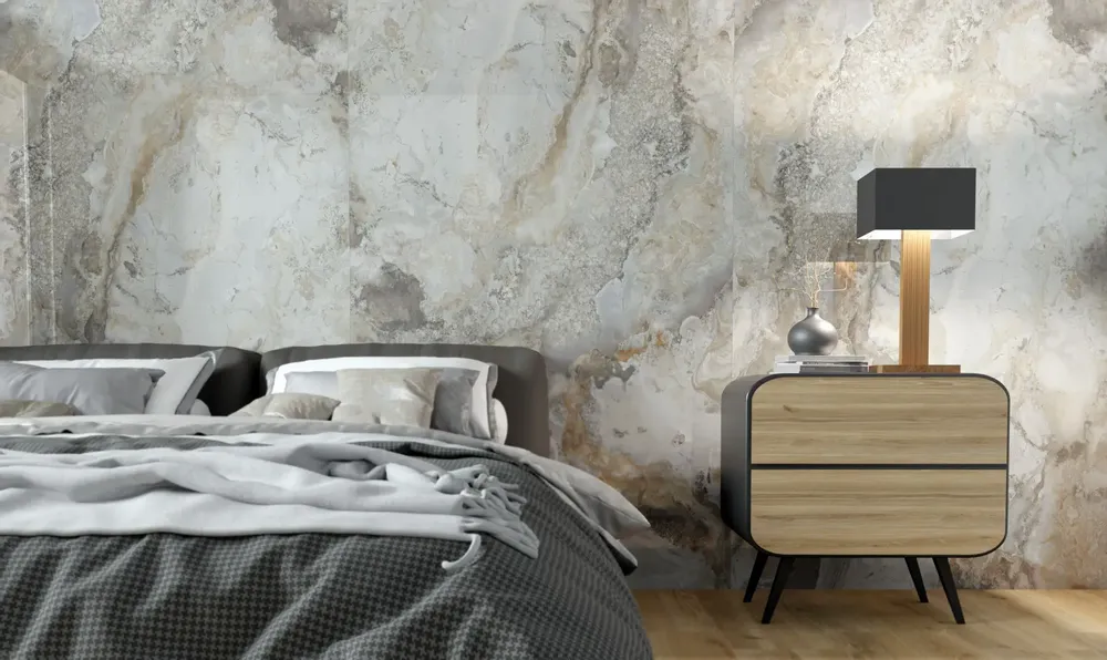 Indoor floor coverings - Matte Cloudy Marble Effect Porcelain Stoneware 60X120 - EAMC202 (Ceramishop.fr) - CERAMISHOP