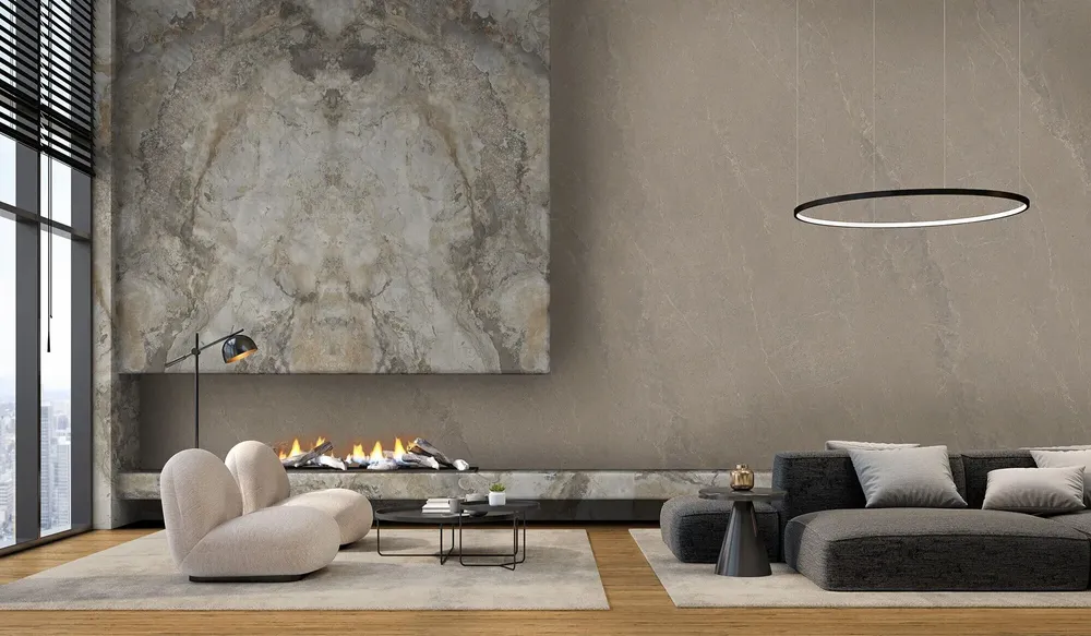 Indoor floor coverings - Matte Cloudy Marble Effect Porcelain Stoneware 60X120 - EAMC202 (Ceramishop.fr) - CERAMISHOP