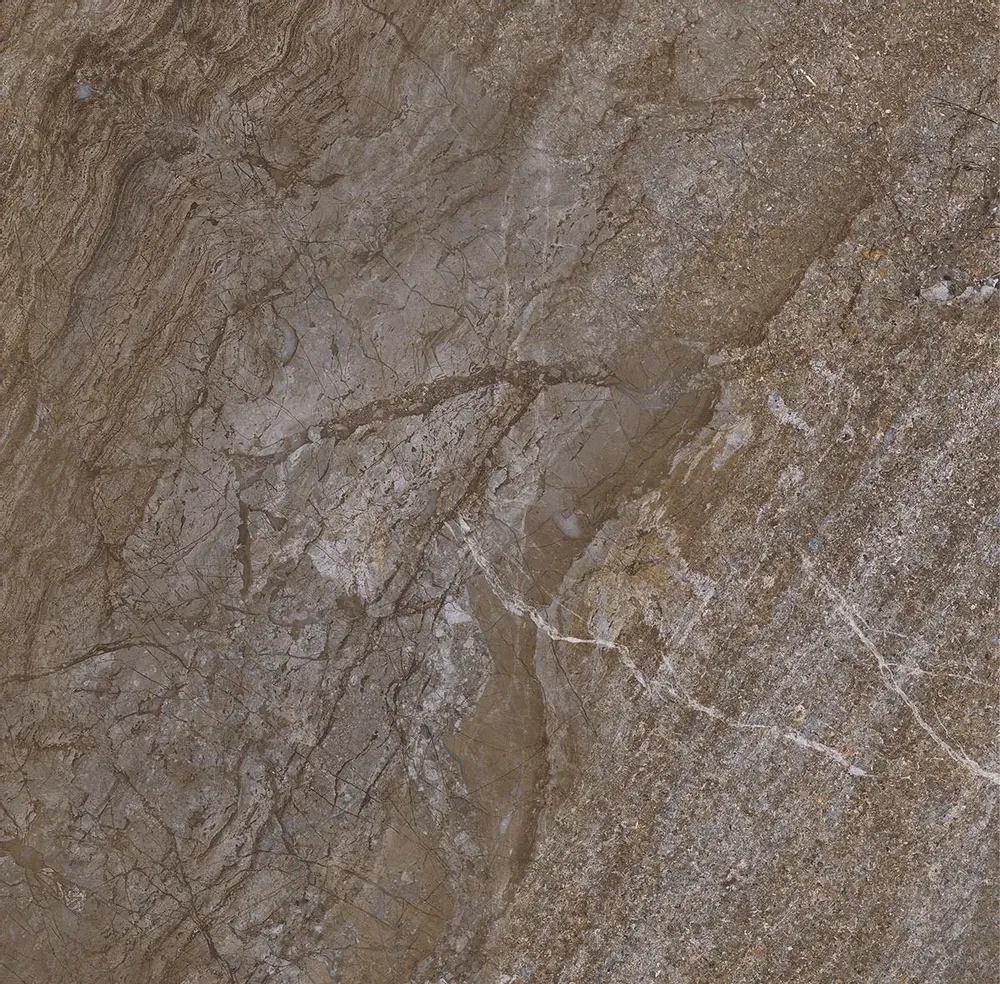 Revêtements sols intérieurs - Grès Cérame Effet Pierre de Jérusalem Marron Mat 60X60 - EAMR968 (Ceramishop.fr) - CERAMISHOP