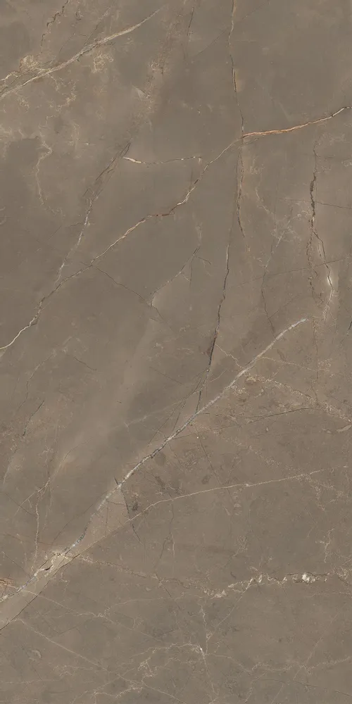 Indoor floor coverings - Glossy Brown Natural Marble Effect Porcelain Stoneware 60X120 - EAOD1525 (Ceramishop.fr) - CERAMISHOP