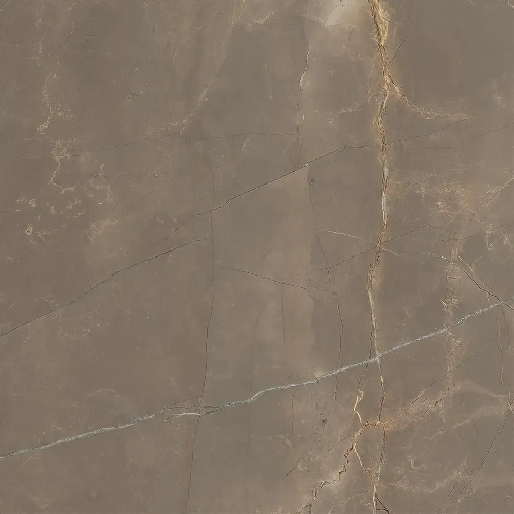 Indoor floor coverings - Glossy Brown Natural Marble Effect Porcelain Stoneware 60x60 - EAOD1526 (Ceramishop.fr) - CERAMISHOP