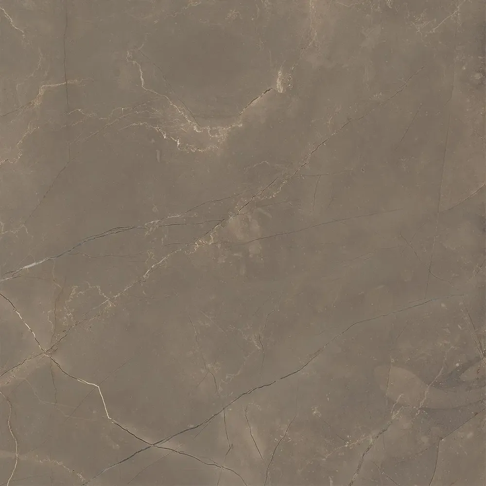 Indoor floor coverings - Glossy Brown Natural Marble Effect Porcelain Stoneware 60x60 - EAOD1526 (Ceramishop.fr) - CERAMISHOP