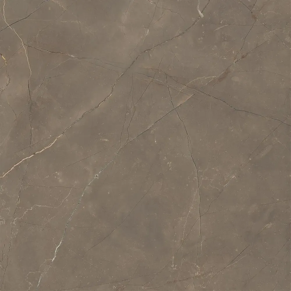 Indoor floor coverings - Glossy Brown Natural Marble Effect Porcelain Stoneware 60x60 - EAOD1526 (Ceramishop.fr) - CERAMISHOP