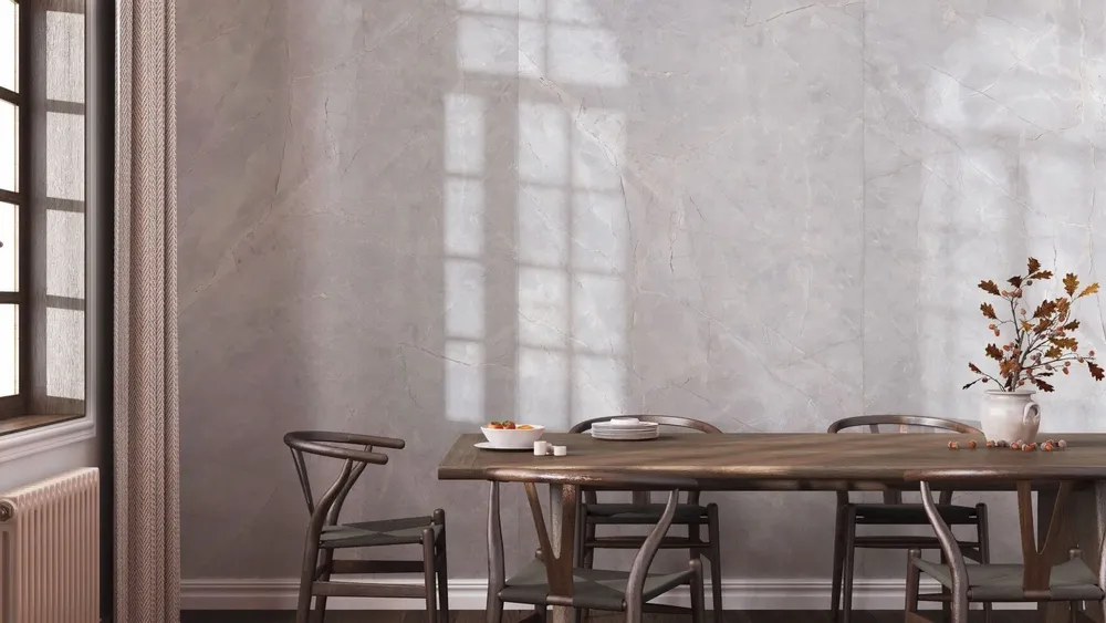 Revêtements sols intérieurs - Grès Cérame Effet Marbre Naturel Gris Clair Mat Rt 60X60 - EAPL1506 (Ceramishop.fr) - CERAMISHOP