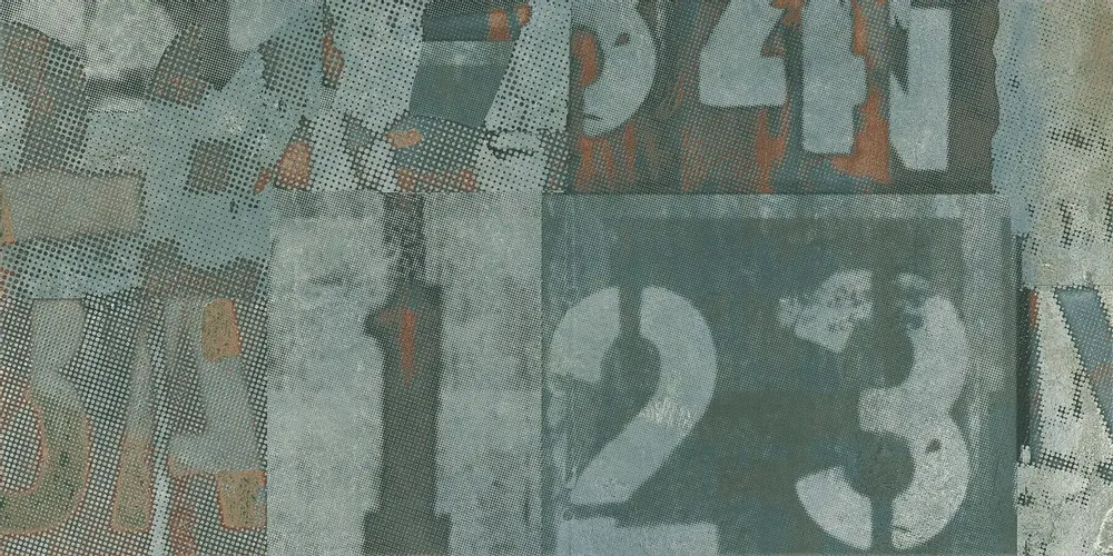 Indoor floor coverings - Industrial Green Decorated Porcelain Stoneware Tile Rt 60X120 - EUGH1711 (Ceramishop.fr) - CERAMISHOP