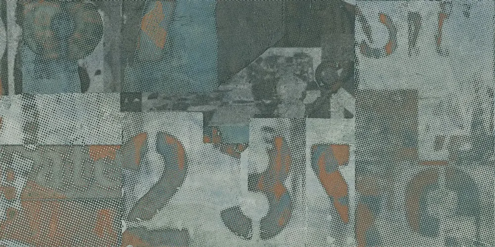 Indoor floor coverings - Industrial Green Decorated Porcelain Stoneware Tile Rt 60X120 - EUGH1711 (Ceramishop.fr) - CERAMISHOP