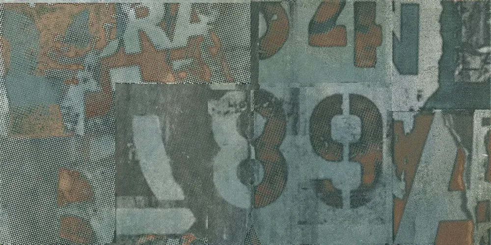 Indoor floor coverings - Industrial Green Decorated Porcelain Stoneware Tile Rt 60X120 - EUGH1711 (Ceramishop.fr) - CERAMISHOP