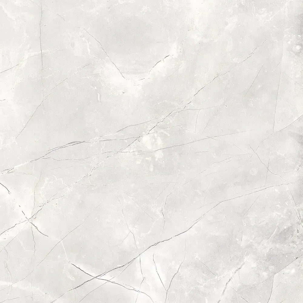 Indoor floor coverings - Light Grey Glossy Natural Marble Effect Porcelain Stoneware 60x60 - EAPL1522 (Ceramishop.fr) - CERAMISHOP
