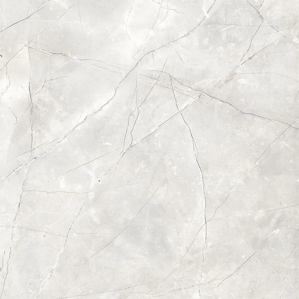 Indoor floor coverings - Light Grey Glossy Natural Marble Effect Porcelain Stoneware 60x60 - EAPL1522 (Ceramishop.fr) - CERAMISHOP