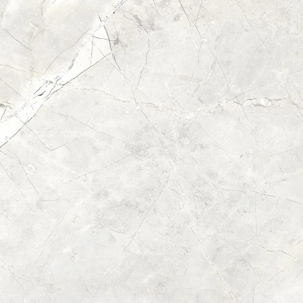 Indoor floor coverings - Light Grey Glossy Natural Marble Effect Porcelain Stoneware 60x60 - EAPL1522 (Ceramishop.fr) - CERAMISHOP