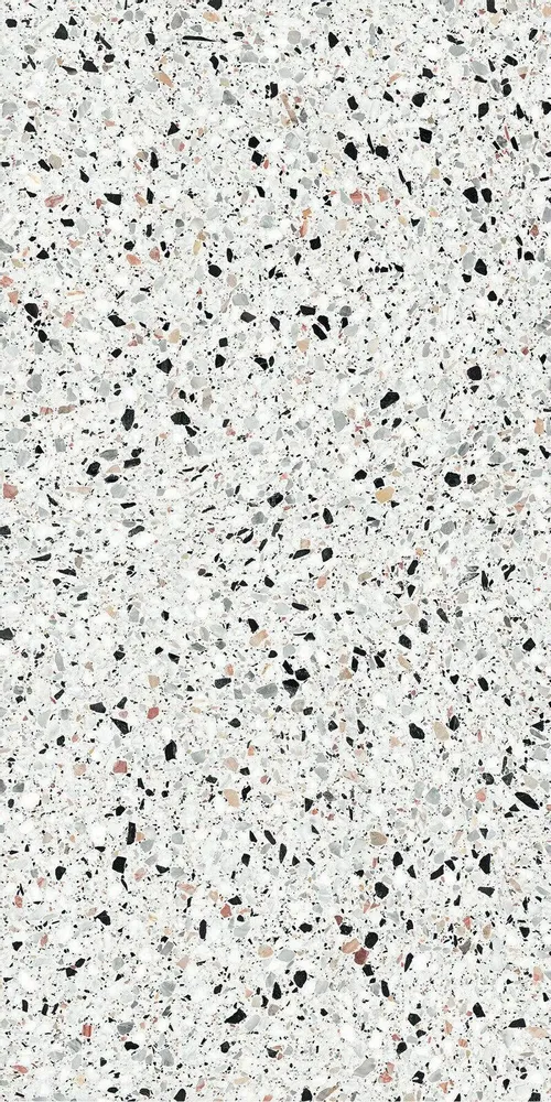 Indoor floor coverings - White Terrazzo Stone Effect Porcelain Stoneware 60X120 - EMYW1126 (Ceramishop.fr) - CERAMISHOP