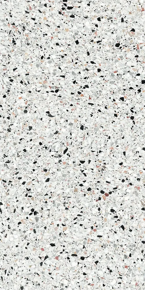 Indoor floor coverings - White Terrazzo Stone Effect Porcelain Stoneware 60X120 - EMYW1126 (Ceramishop.fr) - CERAMISHOP