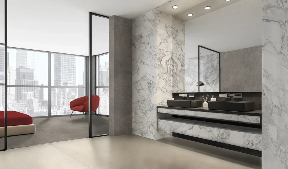 Indoor floor coverings - Matt Ash Grey Concrete Effect Porcelain Stoneware 60x60 - EBFE019 (Ceramishop.fr) - CERAMISHOP